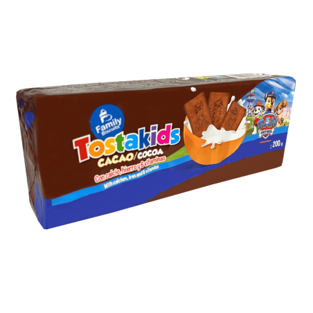 Tostakids Cacao Patrulla Canina 200g