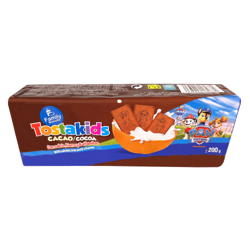Tostakids Cacao Patrulla Canina 200g