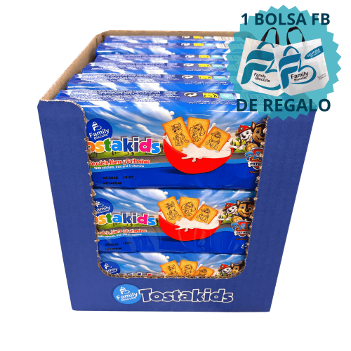 Caja Tostakids Original Patrulla Canina 200g