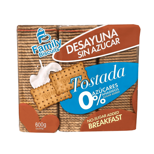 Tostada 0% Desayuna Sin Azúcar