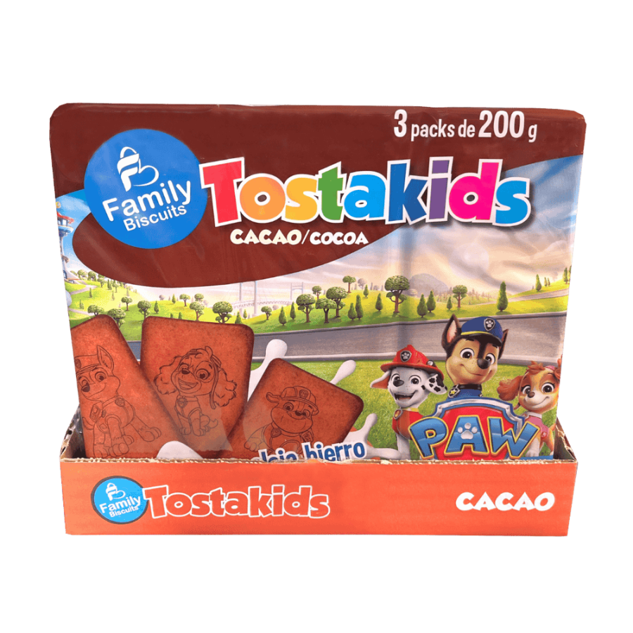 Caja Tostakids Cacao Patrulla Canina 600g