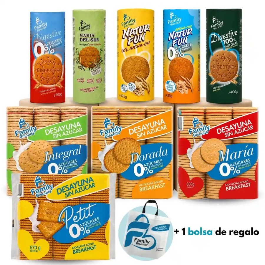 Pack de galletas saludables